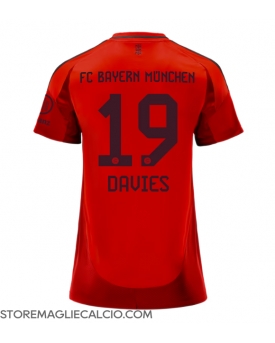 Bayern Munich Alphonso Davies #19 Maglia Gara Casa Repliche 2024-25 Donna
